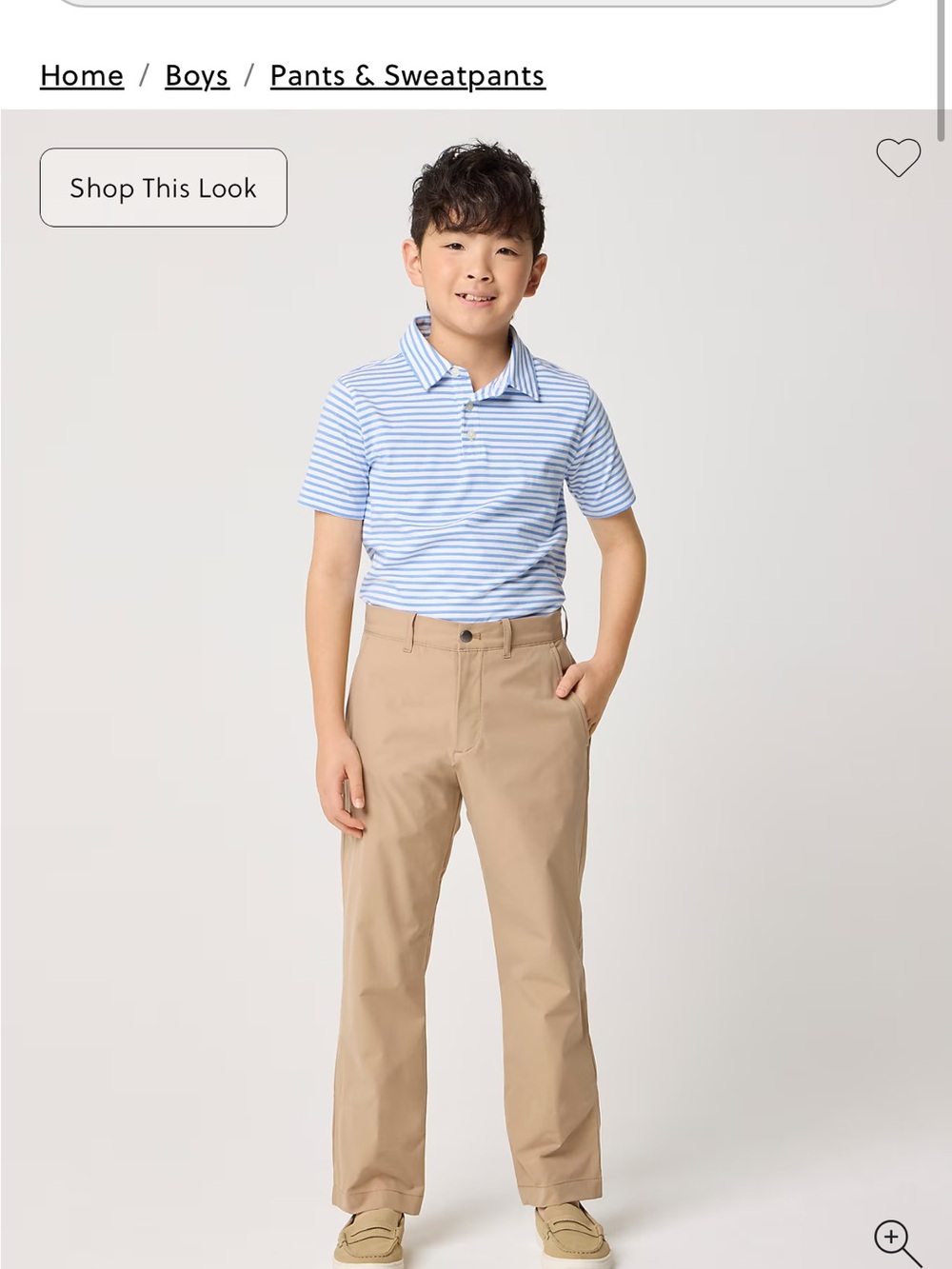 NWT J. Crew Factory boy’s slim-fit tech chino pant
